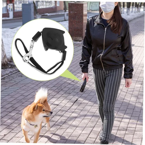 Vista 9 de Alipis Correa retráctil automática para perro, cuerda de tracción telescópica de gran tamaño, mango cómodo para caminar, trotar, senderismo
