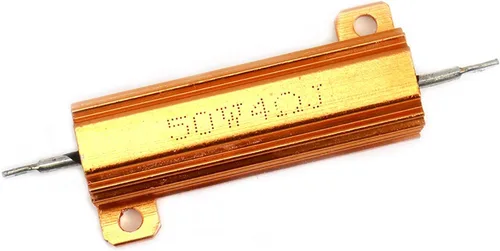 Vista 2 de RX24 50 W 4 Ohm Resistor Caja de aluminio Wirewound chasis montado -4pcs