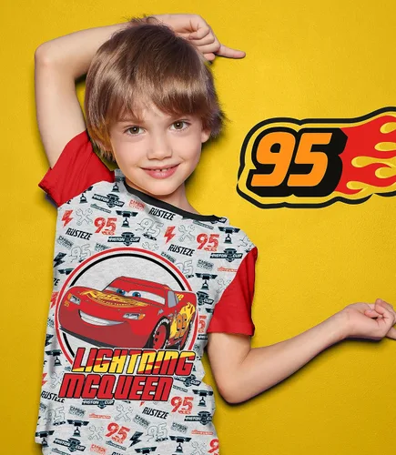 Vista 6 de Disney Camiseta gráfica Cars Lightning McQueen Pixar (juegos) Tow Mater Doc Cruz Finn Outfit Tee Niños Cumpleaños Ropa para niños