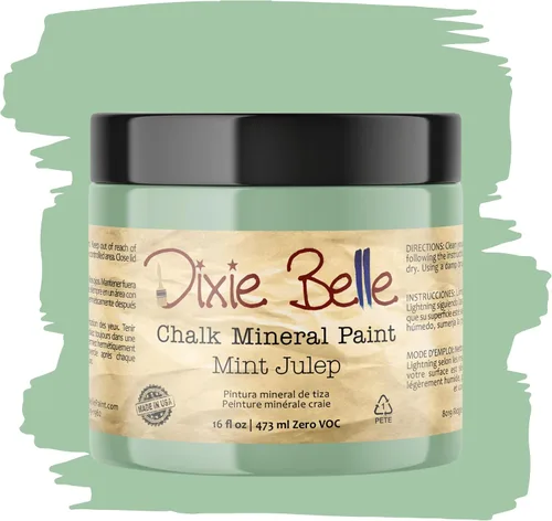 Vista 25 de Pintura para muebles con acabado de tiza Dixie Belle Paint Company - Amatista (4oz) - Pintura mineral de tiza chic púrpura profundo mate