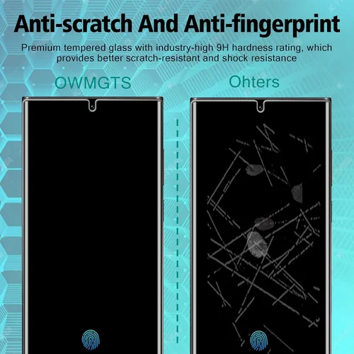 Vista 5 de 2 protectores de pantalla de TPU de privacidad (no vidrio templado) para Samsung Galaxy S22 Ultra 5G + 2 protectores de lente de cámara, película