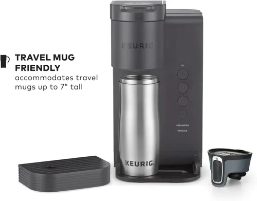 Vista 6 de Keurig K-Express Essentials - Cafetera K-Cup de una sola porción gris mate