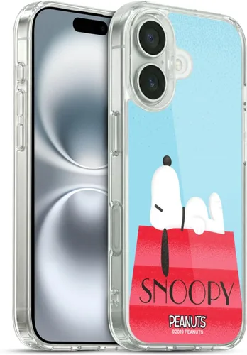 Vista 96 de Head Case Designs Snoopy Deco Dreams - Funda de gel suave con licencia oficial de Peanuts Blue Pattern compatible con Apple iPhone 7 Plus/iPhone 8