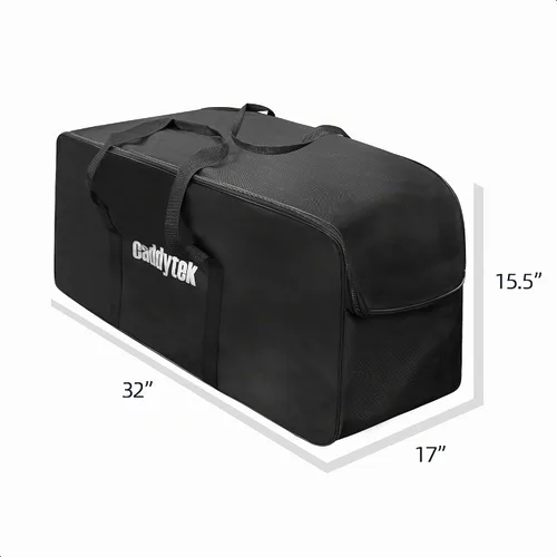 Vista 6 de CaddyTek Bolsa de transporte para carrito de golf, funda de viaje plegable para carritos de empuje, se adapta a la mayoría de modelos de 3 ruedas