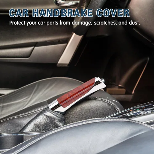 Vista 3 de Zufoty Funda para freno de mano de automóvil, cubierta de freno de estacionamiento, cubierta de freno de mano ABS, tapa decorativa para freno