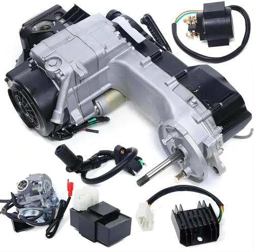 Vista 11 de Kit de motor de 110CC Pit Bike Motor ATV Quad Motor con arranque de patada y sistema de encendido CDI ATV Motor de motocross para Honda CRF50 CRF70