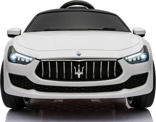 Vista 2 de Best Ride On Cars Maserati Ghibli - Pila de 12 V, color blanco, grande