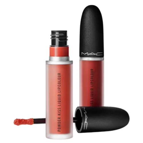 Vista 2 de MAC Kiss It Twice Powder Kiss Liquid Duo: Naranja