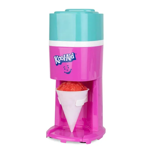 Vista 8 de Nostalgia Máquina de afeitar de hielo y cono de nieve, afeitadora de hielo multiusos para golosinas congeladas, granizados, conos de nieve y más