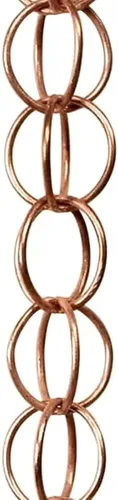 Vista 4 de Cadenas de lluvia colgantes, cadena creativa de eslabones estilo tetera creativa, corazón, mariposa, anillo, campana, cadena de lluvia con cadenas