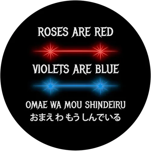 Vista 3 de Omae Wa Mou Shindeiru Nani Japonés Anime Meme PopSockets PopGrip: Agarre intercambiable para teléfonos y tabletas