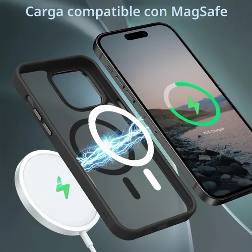 Vista 4 de BENTOBEN Funda magnética para iPhone 14 Pro [compatible con Magsafe] translúcida mate 14 Pro, delgada, a prueba de golpes, para mujeres, hombres