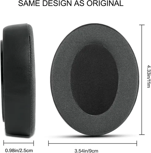 Vista 3 de Gvoears - Almohadillas de repuesto para auriculares Sennheiser HD650/HD600/HD660S/HD545/HD525/HD535, almohadilla para auriculares también apto