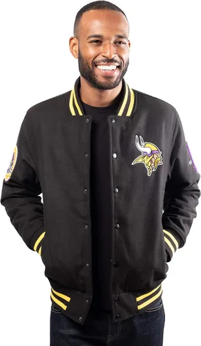 Vista 18 de Ultra Game Men's NFL Official Classic Varsity Coaches Jacket Coat
