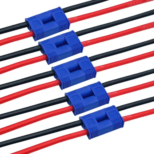 Vista 3 de 5 pares EC3 conector hembra y macho Deans con 14AWG 3.9 in alambre de silicona para RC Lipo batería Cable Drone