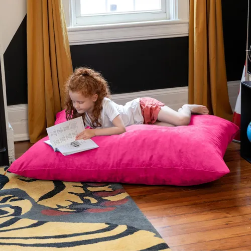 Vista 4 de Jaxx Puff Saxx de 3.5 pies para niños, color fucsia Fuschia