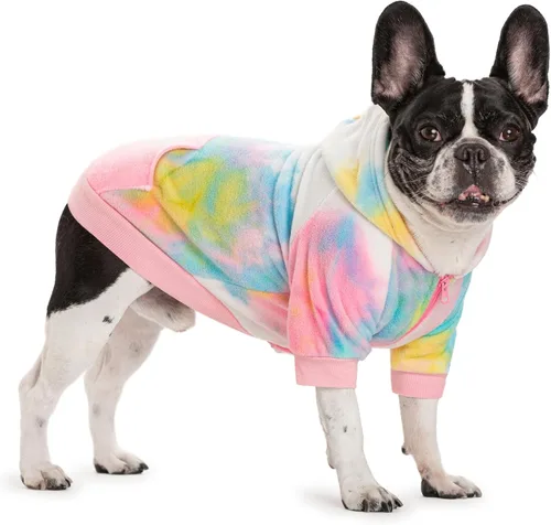 Vista 15 de Ropa de bulldog francés de camuflaje con capucha para perros pequeños, cachorros, chihuahua, abrigo, sudadera con capucha para mascotas, gatos Camo