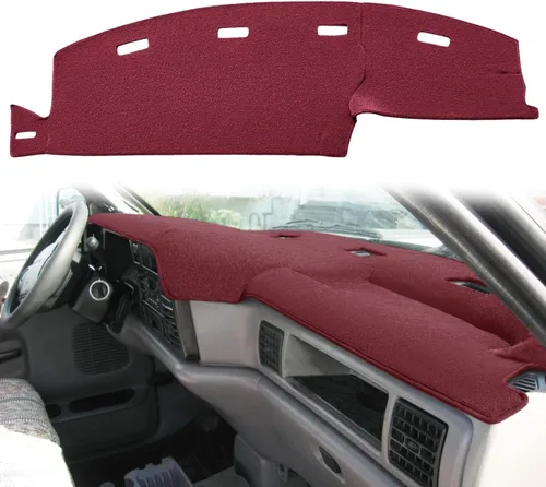 Vista 18 de Yiz Funda para Tablero Cubierta de Salpicadero Tapete de Ajuste Personalizado para Dodge Ram 1500 2002-2005, 2500/3500 2003-2005 (02-05 Beige) Y22