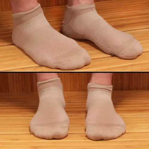 Vista 6 de Calcetines deportivos de rayón de fibra de bambú para hombre con absorción superior