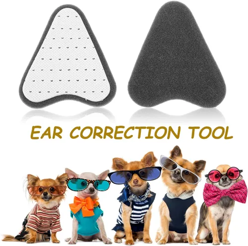 Vista 8 de POPETPOP Kit de soporte para orejas de perro con pegamento para corrección de orejas de cachorro, herramienta de publicación ajustable para pastor