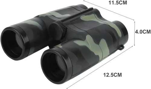 Vista 3 de Prismáticos de aventura 4 x 35 para adultos y niños, prismáticos portátiles para observación de aves, teatro y conciertos, caza y deporte, viajes