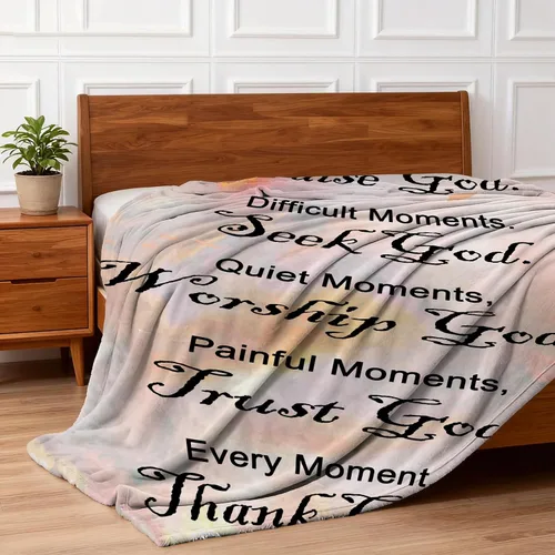 Vista 7 de COMFAR Regalos cristianos para mujeres, regalos inspiracionales, religiosos, espirituales para adultos, mantas suaves para mujeres/hombres, mantas