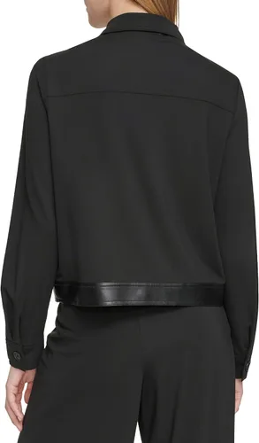 Vista 4 de Calvin Klein Women's Jacket Knit Zip Front