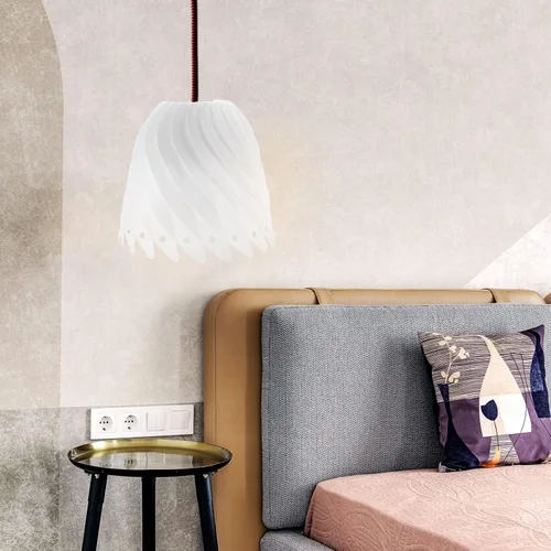 Vista 4 de Pantalla de lámpara de plástico para mesa y suelo, pantalla pequeña para dormitorio, sala de estar