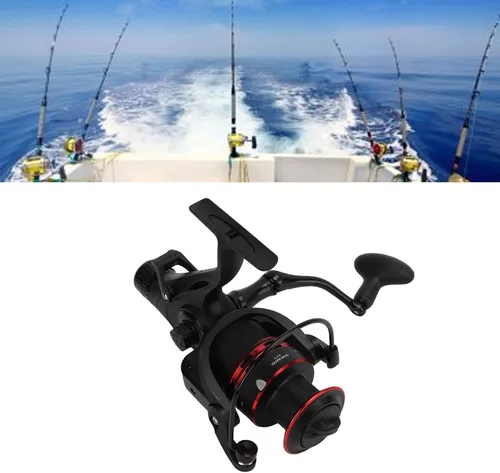 Vista 7 de Alomejor Carrete delantero trasero doble perilla de arrastre Pesca carrete de arrastre 9+1BB 4.7:1 taza de alambre de metal para depósito de pesca