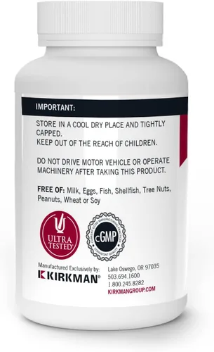 Vista 3 de Kirkman - Tabletas masticables de melatonina 1 mg - 100 tabletas - Promueve el sueño - Sabor refrescante a menta - Hipoalergénico