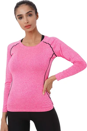 Vista 7 de NELEUS Women's 3 Pack Compression Shirts Long Sleeve Yoga Athletic Running T Shirt