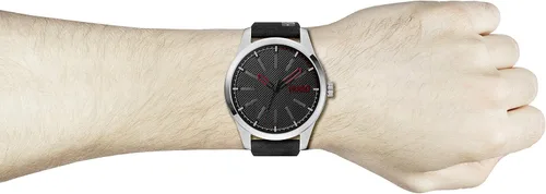 Vista 5 de HUGO #Invent Men's Quartz Stainless Steel Watch with Leather Strap