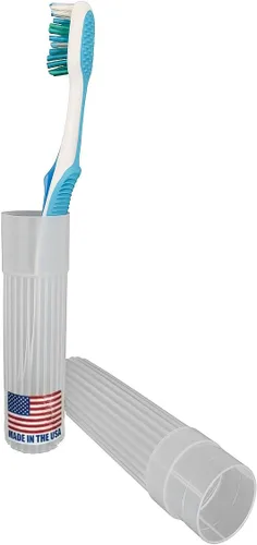 Vista 13 de American Comb Soporte para Cepillos de Dientes - Negro, Fabricado en EE.UU., con Orificios de Ventilación, para Fundas de Cepillos de Dientes