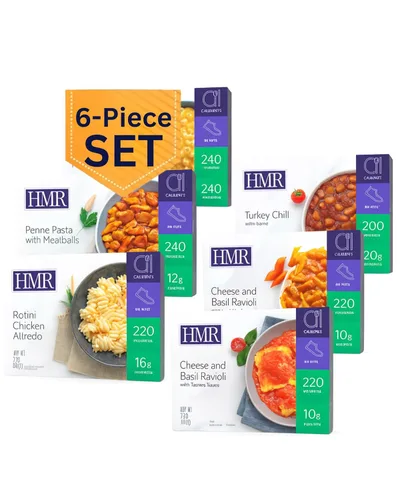 Vista 12 de HMR Entrees Meals - Paquete variado de 5 comidas prefabricadas para microondas bajas en calorías para bajar de peso, cena lista para comer, incluye