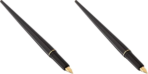 Vista 3 de Pluma estilográfica PLATINUM, cuerpo negro (DPQ-700A#1)