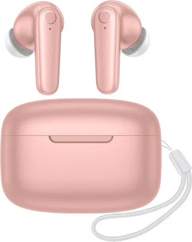 Vista 8 de kurdene Auriculares Inalámbricos Bluetooth 5.4 Auriculares 60H Tiempo de Reproducción Graves Profundos Estéreo Auriculares con Micrófono Cómodos
