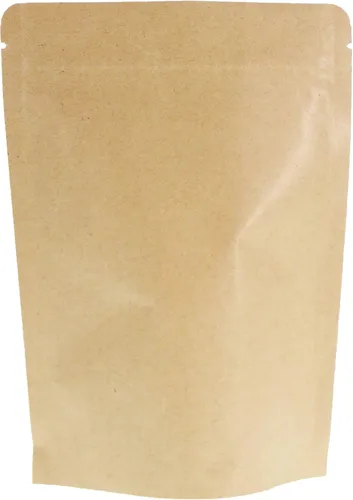 Vista 12 de SumDirect Bolsas de pie de papel kraft – Paquete de 50 bolsas reutilizables con cremallera de 3.5 x 5.5 pulgadas con forro de aluminio para el hogar