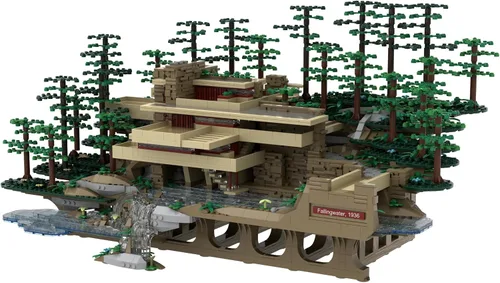 Vista 7 de The Atom Brick Juego de construcción Fallingwater