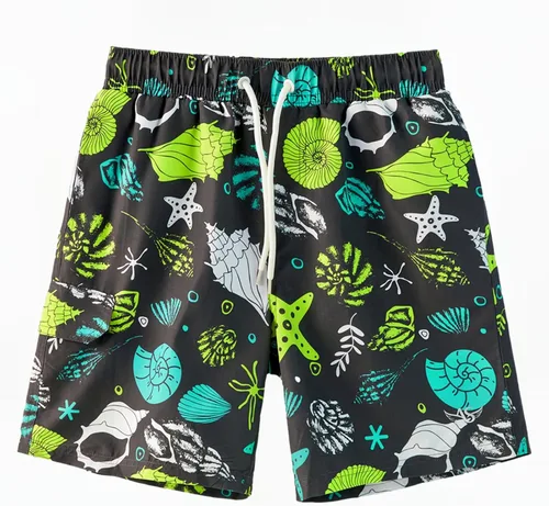 Vista 2 de Traje de baño para niños con UPF 50+ para niños, pantalones cortos de secado rápido, traje de baño para adolescentes, tallas de 7 a 14 años