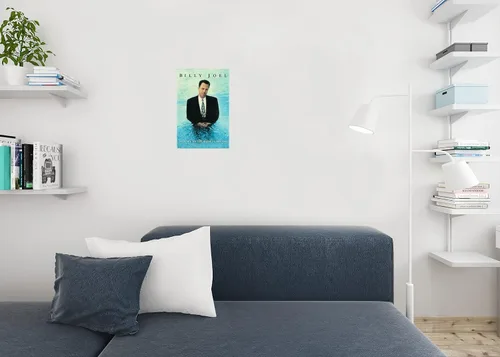 Vista 4 de Póster de pared Billy Joel Un viaje por el río de los sueños Arte de pared vintage Portada de álbum clásico Rock Retro Música de los 70 y 80