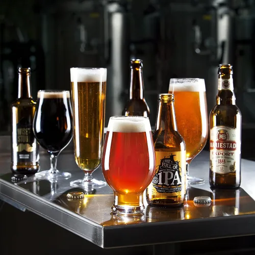 Vista 2 de Orrefors Beer Taster - Vaso de 16 onzas, juego de 4