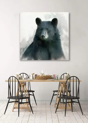 Vista 2 de Wexford Home Lienzo decorativo para pared con diseño de oso Rainsoft