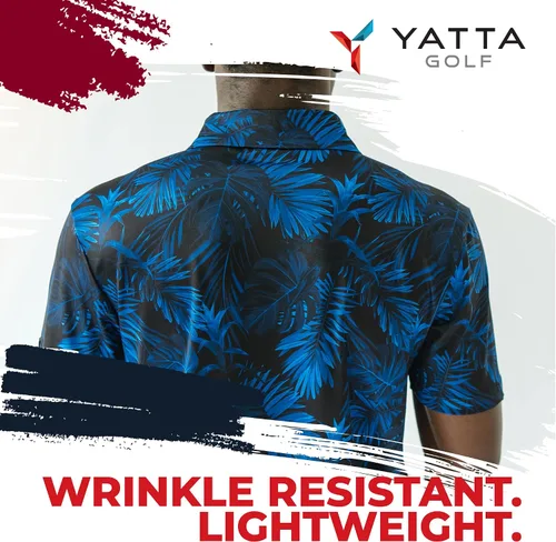 Vista 6 de YATTA GOLF - Camiseta polo de golf de alto rendimiento para hombre