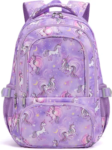Vista 10 de BLUEFAIRY Mochilas para niños y niñas de 6 a 8 años, 8 a 12 años, mochilas Azul Camo