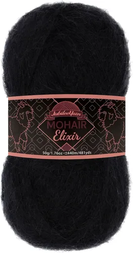 Vista 105 de JubileeYarn Mohair Elixir Yarn - 50g/Skein Baby Wool Blend - Cosmopolitan - 1 Skein