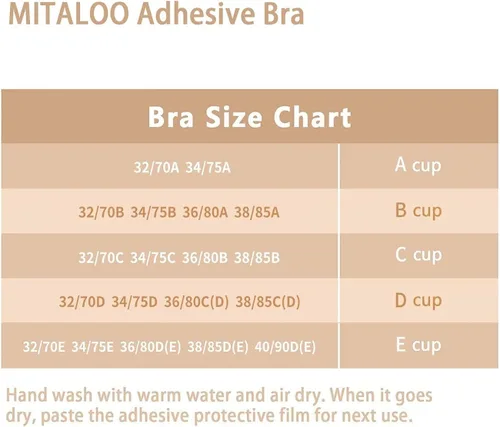 Vista 5 de MITALOO Sticky Push Up Adhesive Invisible Backless Bra Magic Nipple Covers Strapless Bra