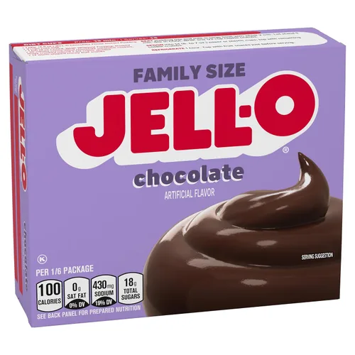 Vista 9 de Jell-O pudín instantáneo y relleno para pastel, sabor Chocolate, 5.9 oz