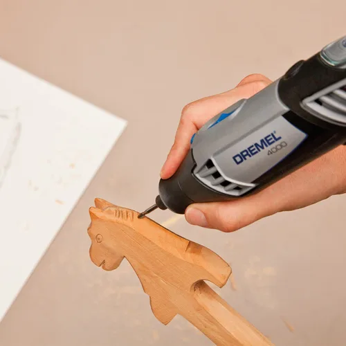 Vista 3 de Dremel 117 Broca de tallado para herramientas rotativas, perfecta para madera, plástico y metales blandos, 1/4 de pulgada