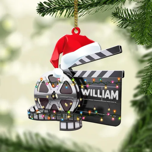 Vista 12 de Personalized Name Filmmaking Christmas Ornament Film Clapboard Ornament Director Clapboard Christmas Ornament Movie Clapperboard Theater Ornament 156