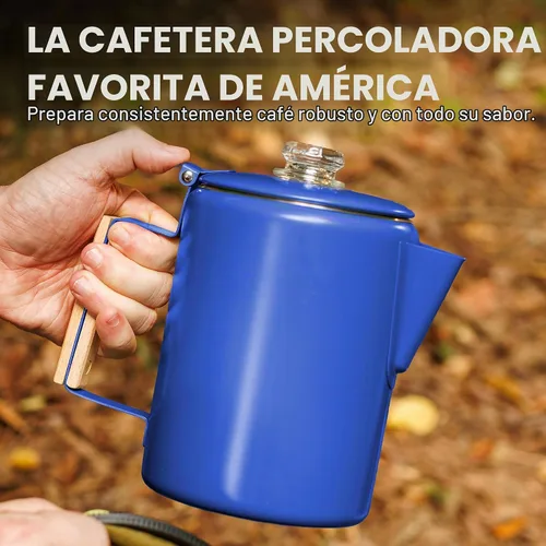 Vista 3 de COLETTI Bozeman Color Series - Cafetera percoladora - Cafeteras de camping - Percoladora favorita de campamento - Sin aluminio o plástico